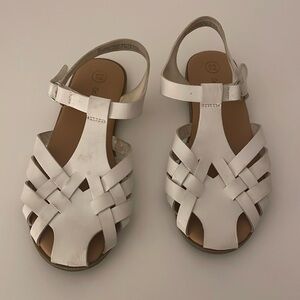 Cat & Jack White Fisherman Style Sandals (size 12)